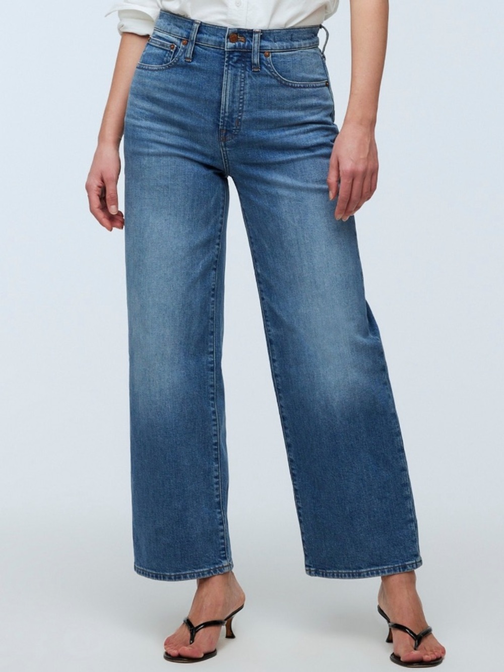 NWT Madewell The Perfect Vintage Wide-Leg Jeans - Moorea Wash, Size 25